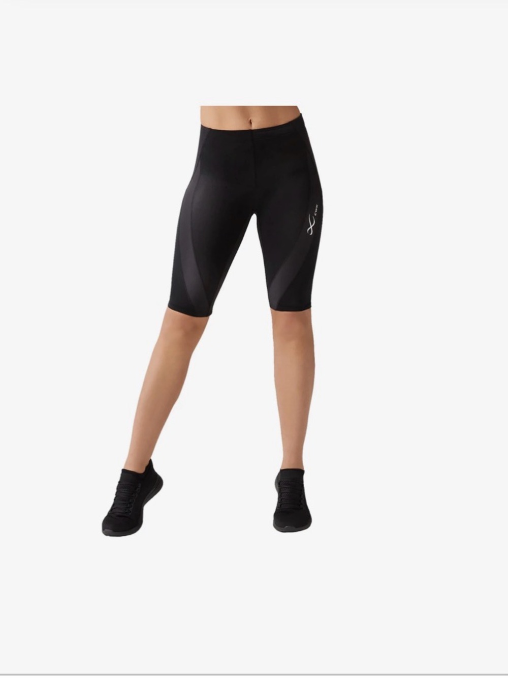 Women's Black Compression Bike Shorts